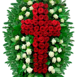 ВЕНОК ИЗ ЖИВЫХ ЦВЕТОВ Арт. 17