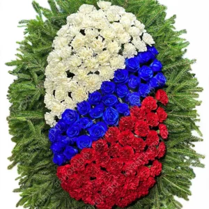 ВЕНОК ИЗ ЖИВЫХ ЦВЕТОВ Арт. 19