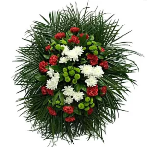 ВЕНОК ИЗ ЖИВЫХ ЦВЕТОВ Арт. 25
