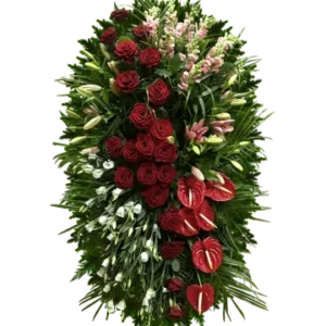 ВЕНОК ИЗ ЖИВЫХ ЦВЕТОВ Арт. 14