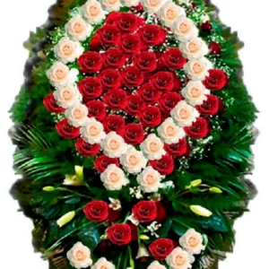 ВЕНОК ИЗ ЖИВЫХ ЦВЕТОВ Арт. 18